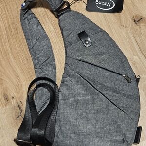 Gray Men's Sling Bag